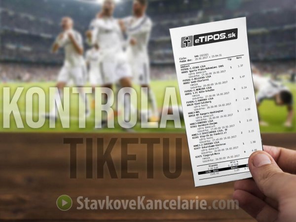 TIPOS kontrola tiketu (Tiposbet) ✔️ overte si vaše tipy online