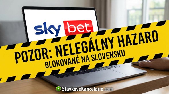 SkyBet.com nemá licenciu od ÚRHH