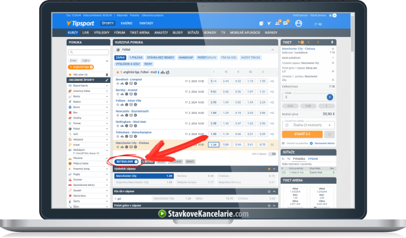 Ako tipovať BetBuilder stávky v Tipsporte