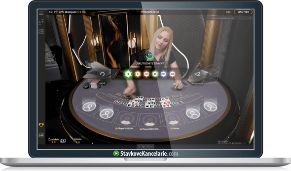 Blackjack v live casine DOXXbet