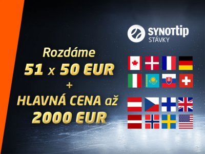 Vyhrajte v Majstrovskej Hre Synot Tipu 50 € každý deň + 2.000 €