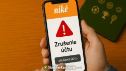 Niké zrušenie účtu na mobile