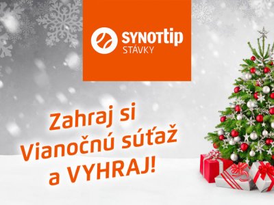 Zapojte sa do vianočnej súťaže SYNOT TIP a vyhrajte stovky eur