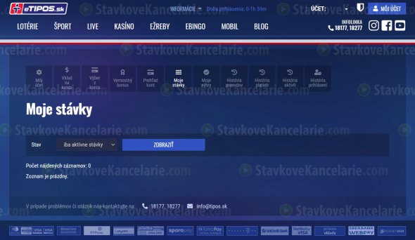 Kontrola tiketu na eTipos.sk – Krok č. 2
