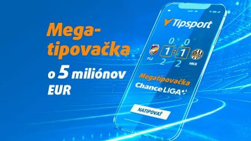 Megatipovačka Tipsport | 🎯 Hraj zadarmo o podiel z 5 mil. €