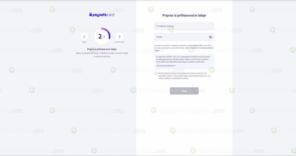 Nastavenie e-mailu a hesla pre paysafecard účet
