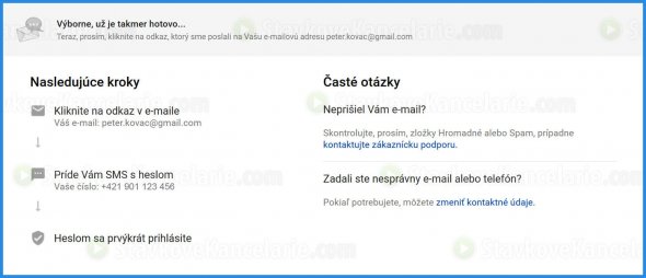 Oznam o odoslanom emailu od Tipsport.sk