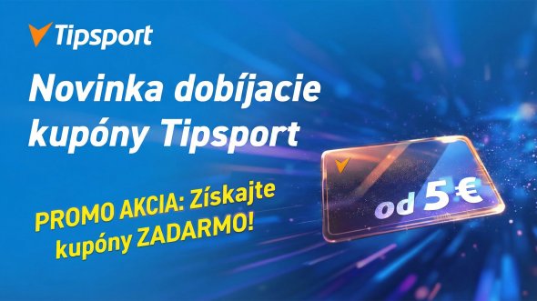 Tipsport kupón zadarmo v hodnote 10 €