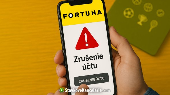 Zrušenie účtu na Fortuna
